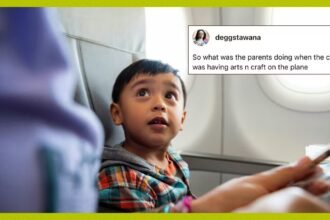 Parents Allegedly Left Kids' Stickers On An Airplane Wall & People Are Big Mad