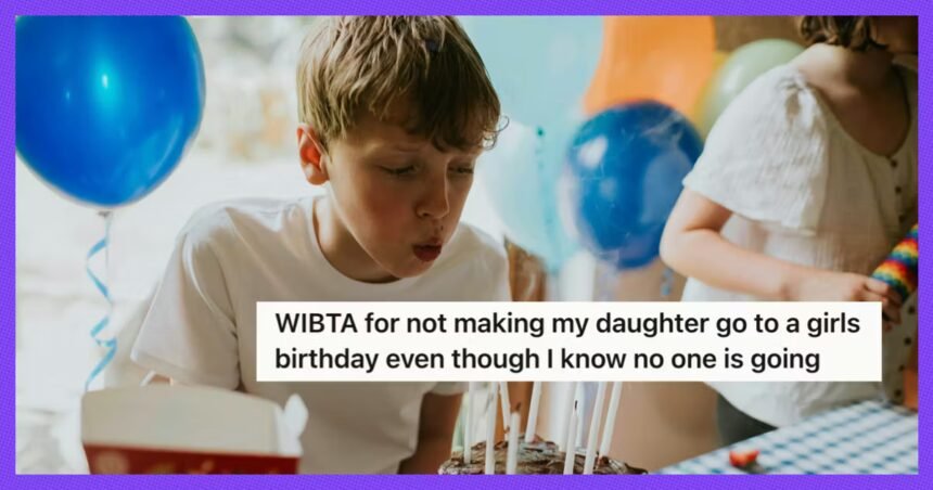 Would You Make Your Kid Go To A Birthday Party Of A Child With No Friends?